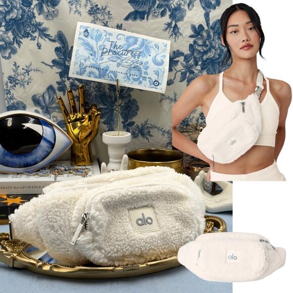 🆕 ALO YOGA 🧿 NWOT Sherpa Explorer Fanny Pack - Ivory - Picture 1 of 16